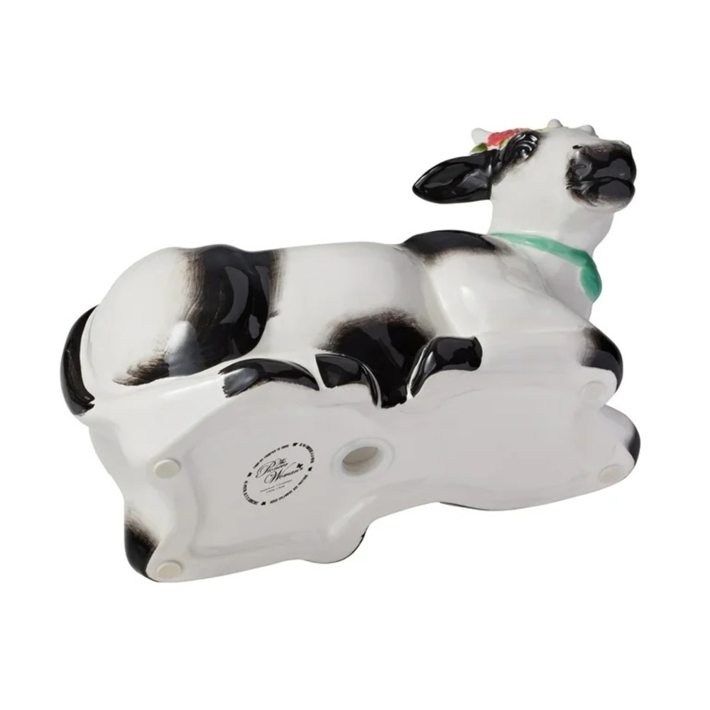 2023 🌺 New Pioneer Woman Black & White Cow Ceramic Planter - Picture 9 of 10